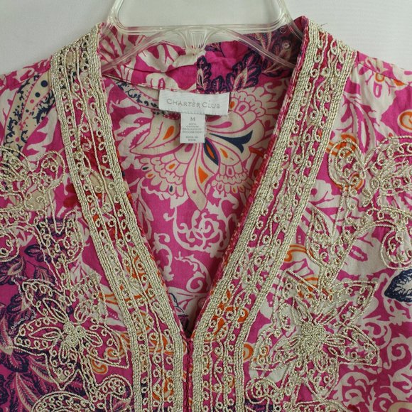 CHARTER CLUB Women's‎ Shirt Tunic Top Size M - Picture 1 of 8